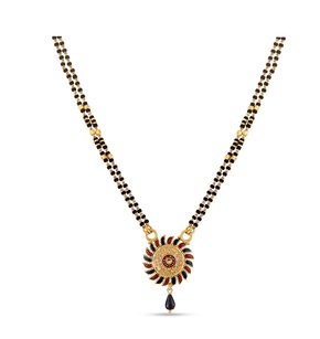 1 gramm Meena virág Arany Mangalsutra