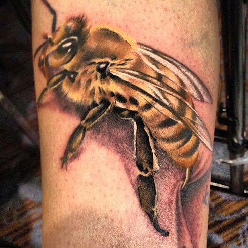 Fantastisk Bee Tattoo Design