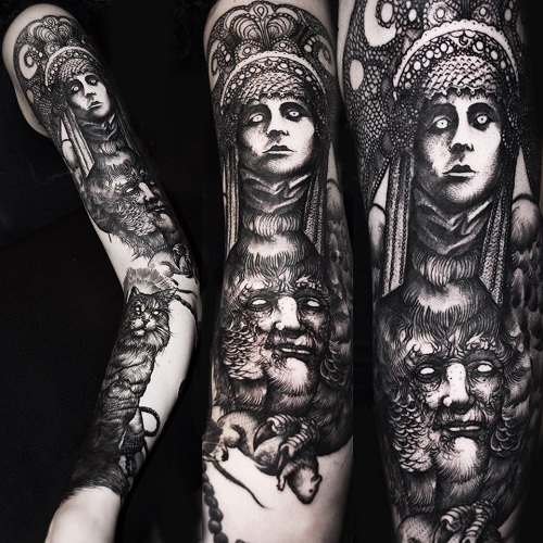 Black Arts makabre tatoveringer