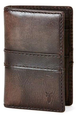 Olive Leather Long Wallet