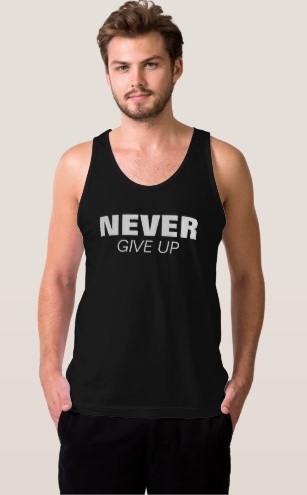 Motivational Slogan T-shirt til mænd