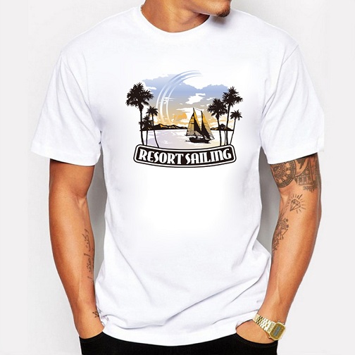Beach bærer sommer-T-shirts