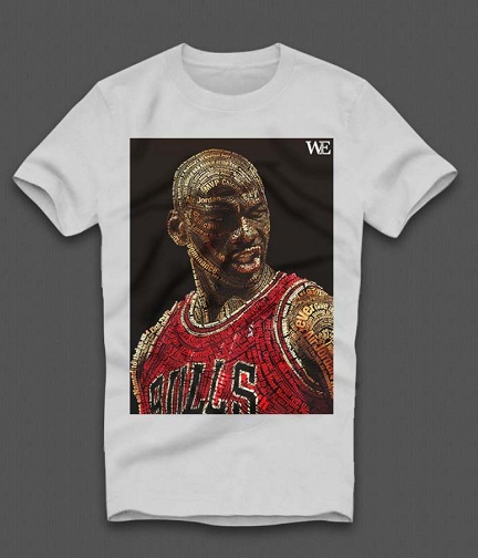 Jordan ansigtsprintet T-shirt