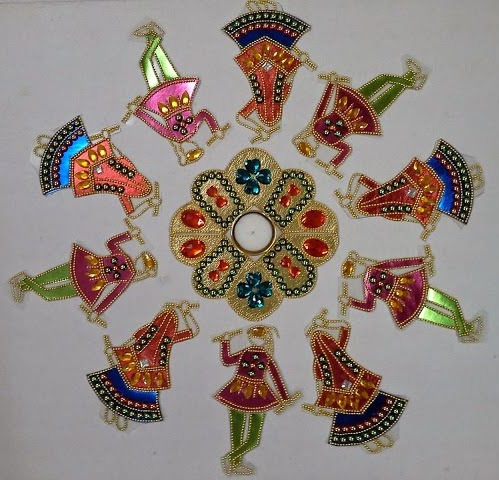 Embernyomat akril Rangoli