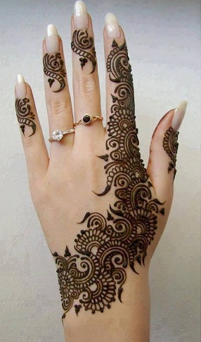Tikka i arabisk stil Mehndi