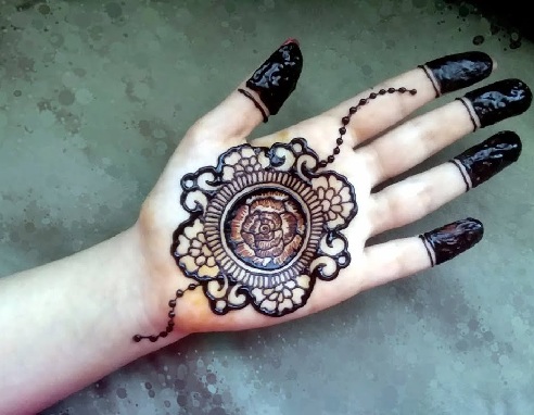 Traditionelt Mehndi -design