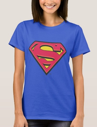 Superman T-shirt med rund hals