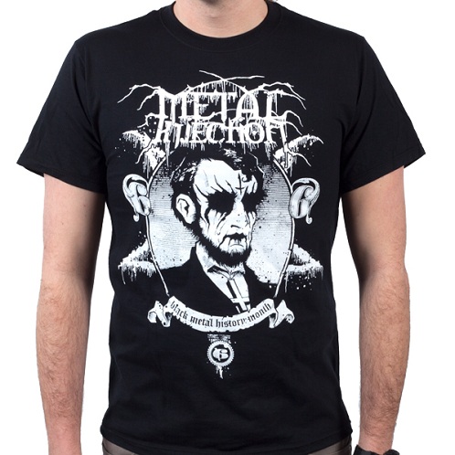 T -shirt i sort metal