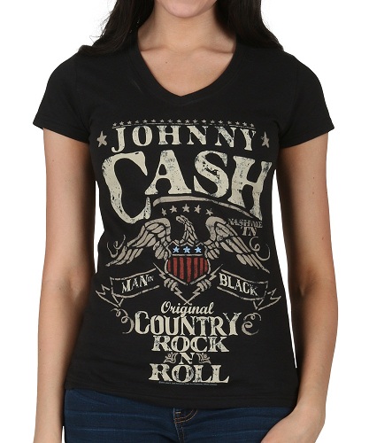 Johnny Cash női rock póló