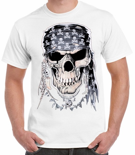 Hvid Skull T-shirt