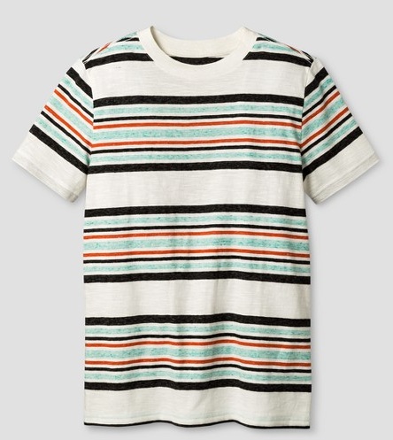 Multi-stribet T-shirt