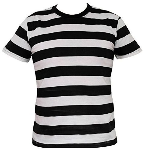 Fed stribet T -shirt