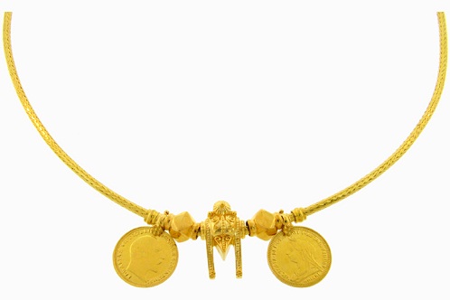 Guldmøntet Tamil Mangalsutra