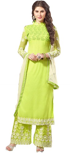 Georgette Long Salwar Kameez Suit Design