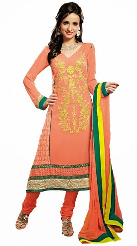 Enkle lange Salwar Kameez -designs