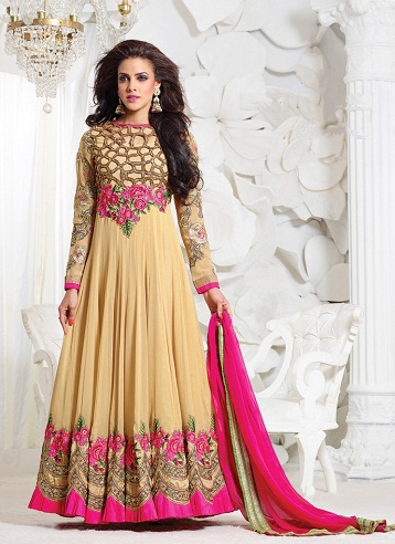 Brude lang Salwar Kameez jakkesæt
