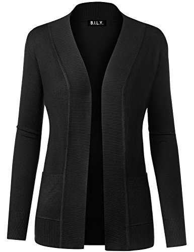 Lang cardigan med åben front