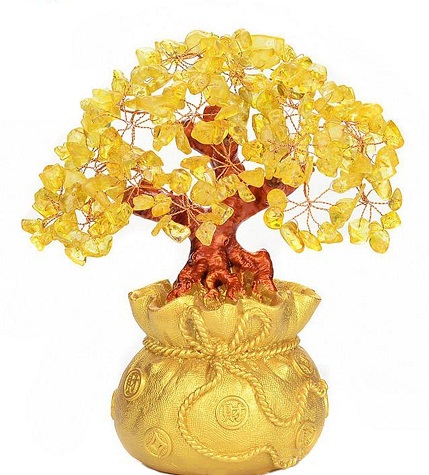 Citrin Gemstones Money Tree