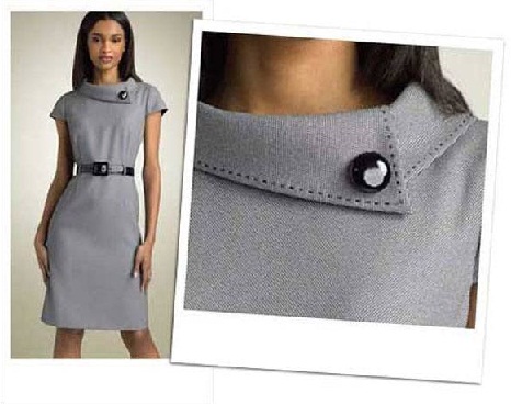 Hengerelt gallér stílusú Frock