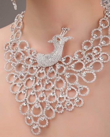 Designer Peacock halskæde til piger