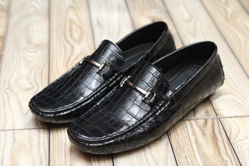 Sort kunstige designer loafers