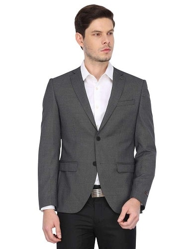 Black Berry's Grey Slim Fit Blazer