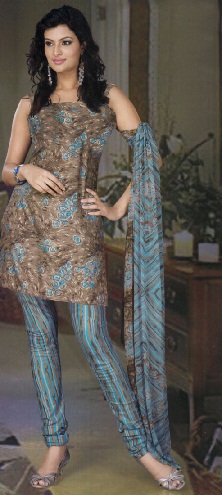 Enkel kort Salwar Kameez