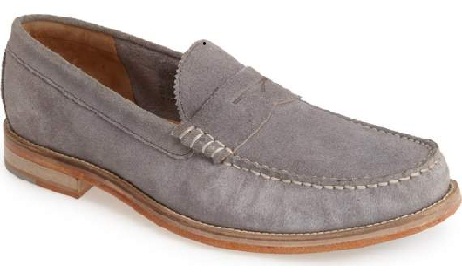 Skarp kontrastsyet loafer