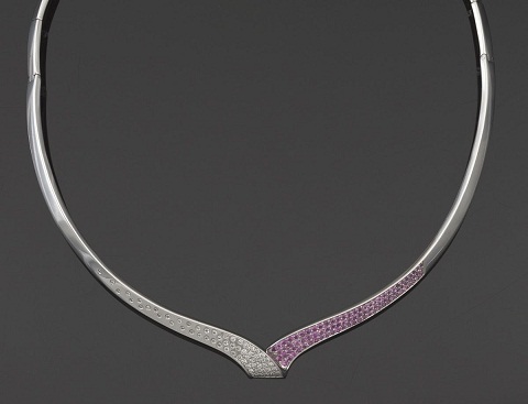 White Gold Choker