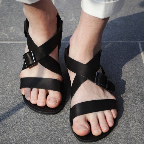 Sandaler i læder