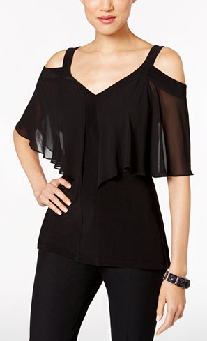 V-hals Flutter Top