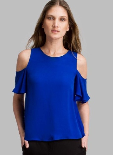 Off-Shoulder Flutter Top