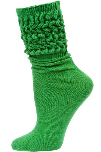 Slouch grønne sokker til kvinder