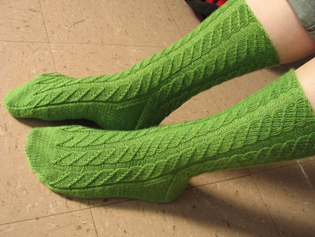 Boldog zöld zokni