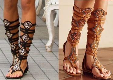 Jeweled Gladiator sandaler til kvinde