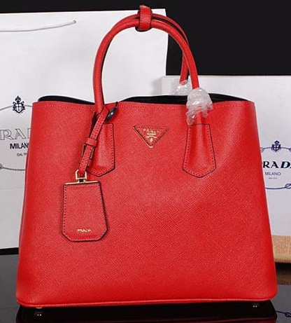 Prada autentikus táska piros színben