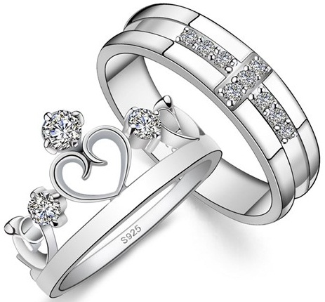Király és királynő ígéretes pár gyűrűket