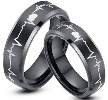 Szívverés pár ígéretes gyűrű