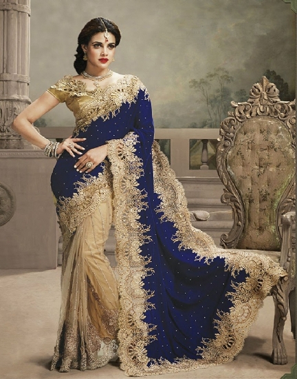 Saree maleri designer pyntet look