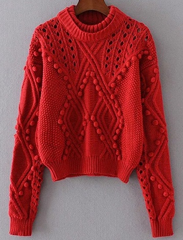 Kötött pulóver pulóver