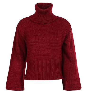 Rövid piros pulóver