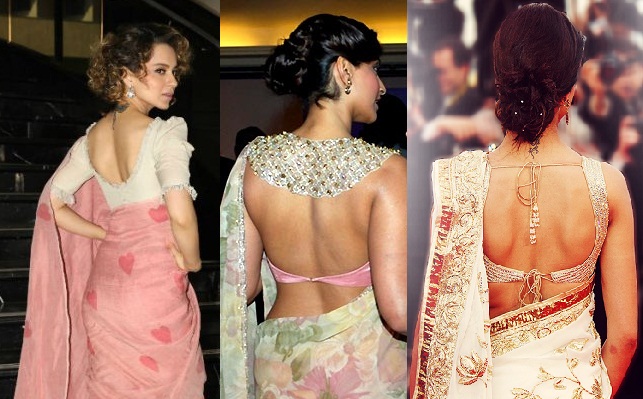 Saree -bluse -halsdesign