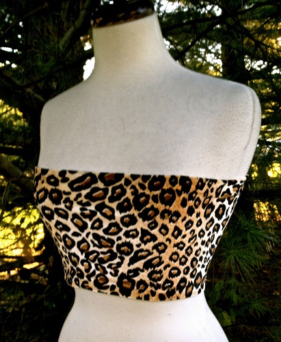 Leopard fløjl camisole