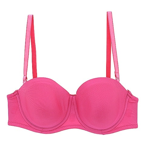 Pretty Secrets Candy Pink “Strapless Fling” Multi-Way T-Shirt BH