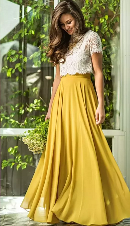 Flowy Maxi nederdel