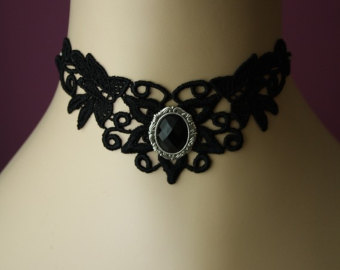 Gotisk blonder choker