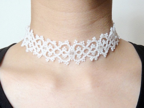 Brudeblonder choker