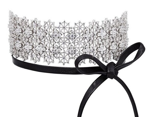Chantilly blonder choker