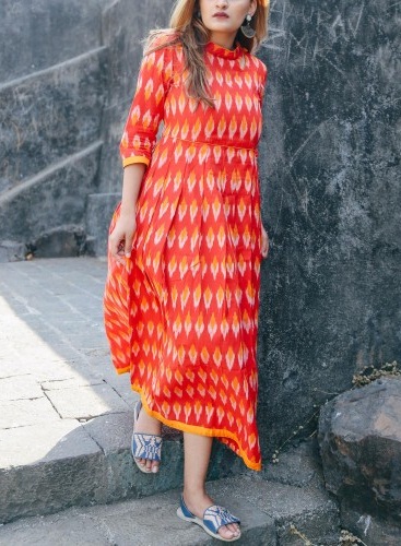 Ikat Kurti kjole