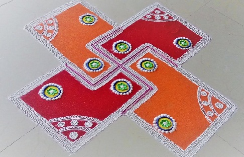 Religiøst Swastik Rangoli